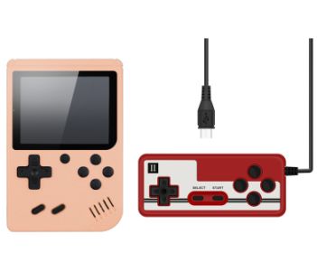 Retro Mini FC Nostalgic Game Console (Option: Pink set-B)